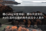 糖心vlog深度揭秘：爆料风波背后，大V在酒吧后巷的角色疯狂令人意外